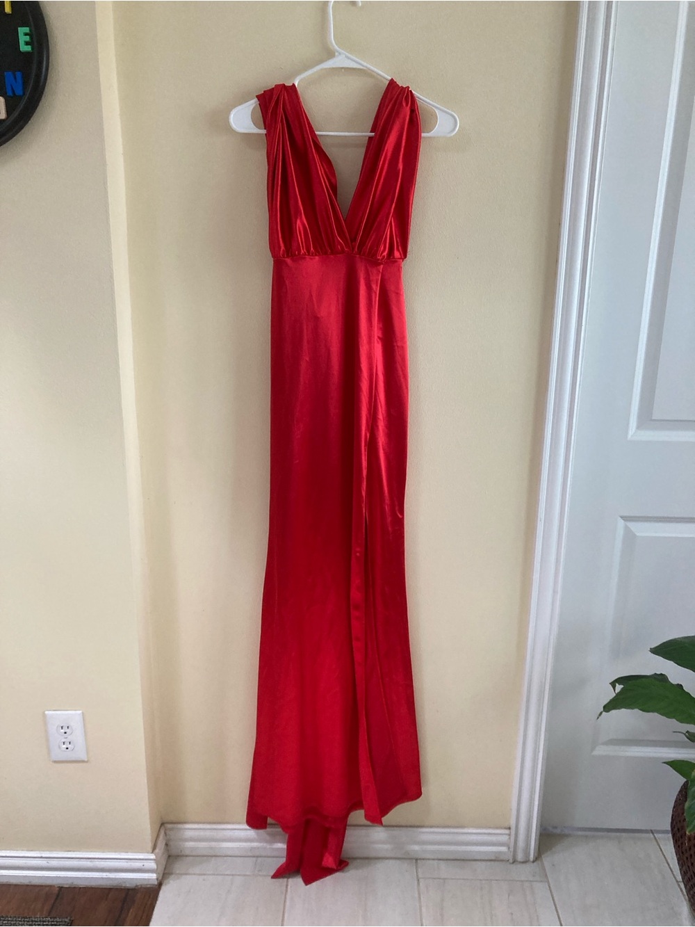 Windsor Bold Red Satin Dress